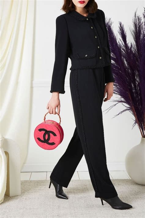 chanel trouser suit|classic Chanel suits for women.